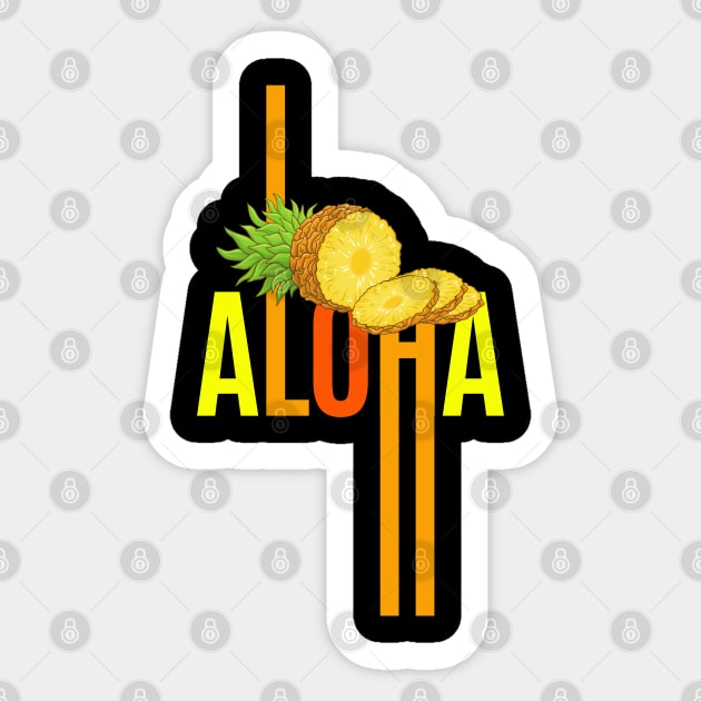 Aloha Sticker by Ouarchanii